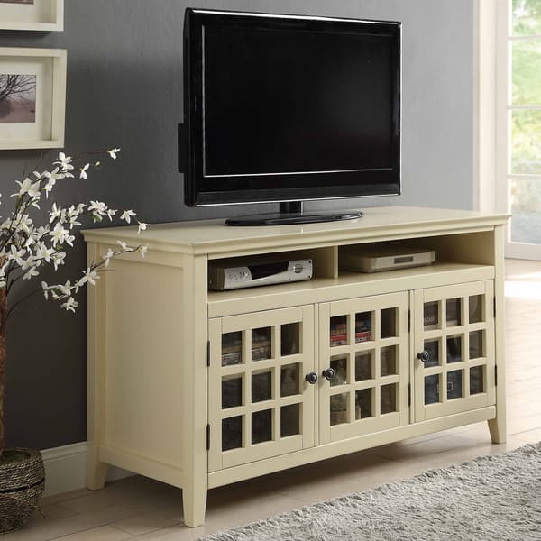 Shop Lola Pale Yellow Media Cabinet Overstock 16927634
