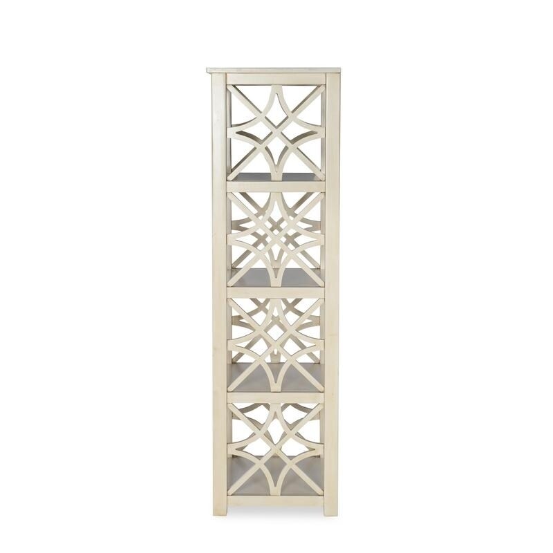 Shop Willow Antique White Bookcase Free Shipping Today