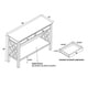 preview thumbnail 4 of 2, Willow Antique White Console Table