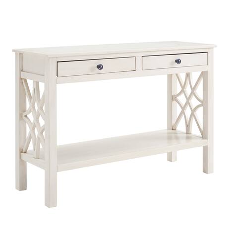 Willow Antique White Console Table