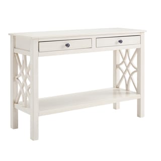 Willow Antique White Console Table