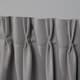 preview thumbnail 35 of 61, ATI Home Sateen Twill Woven Room Darkening Blackout Pinch Pleat/Hidden Tab Top Curtain Panel Pair
