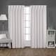 ATI Home Sateen Twill Woven Room Darkening Blackout Pinch Pleat/Hidden Tab Top Curtain Panel Pair - 52x84 - Vanilla