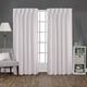 preview thumbnail 37 of 61, ATI Home Sateen Twill Woven Room Darkening Blackout Pinch Pleat/Hidden Tab Top Curtain Panel Pair 52x108 - Vanilla