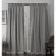 preview thumbnail 32 of 61, ATI Home Sateen Twill Woven Room Darkening Blackout Pinch Pleat/Hidden Tab Top Curtain Panel Pair 52x108 - veridian grey