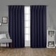 preview thumbnail 59 of 61, ATI Home Sateen Twill Woven Room Darkening Blackout Pinch Pleat/Hidden Tab Top Curtain Panel Pair 52x108 - Peacoat Blue