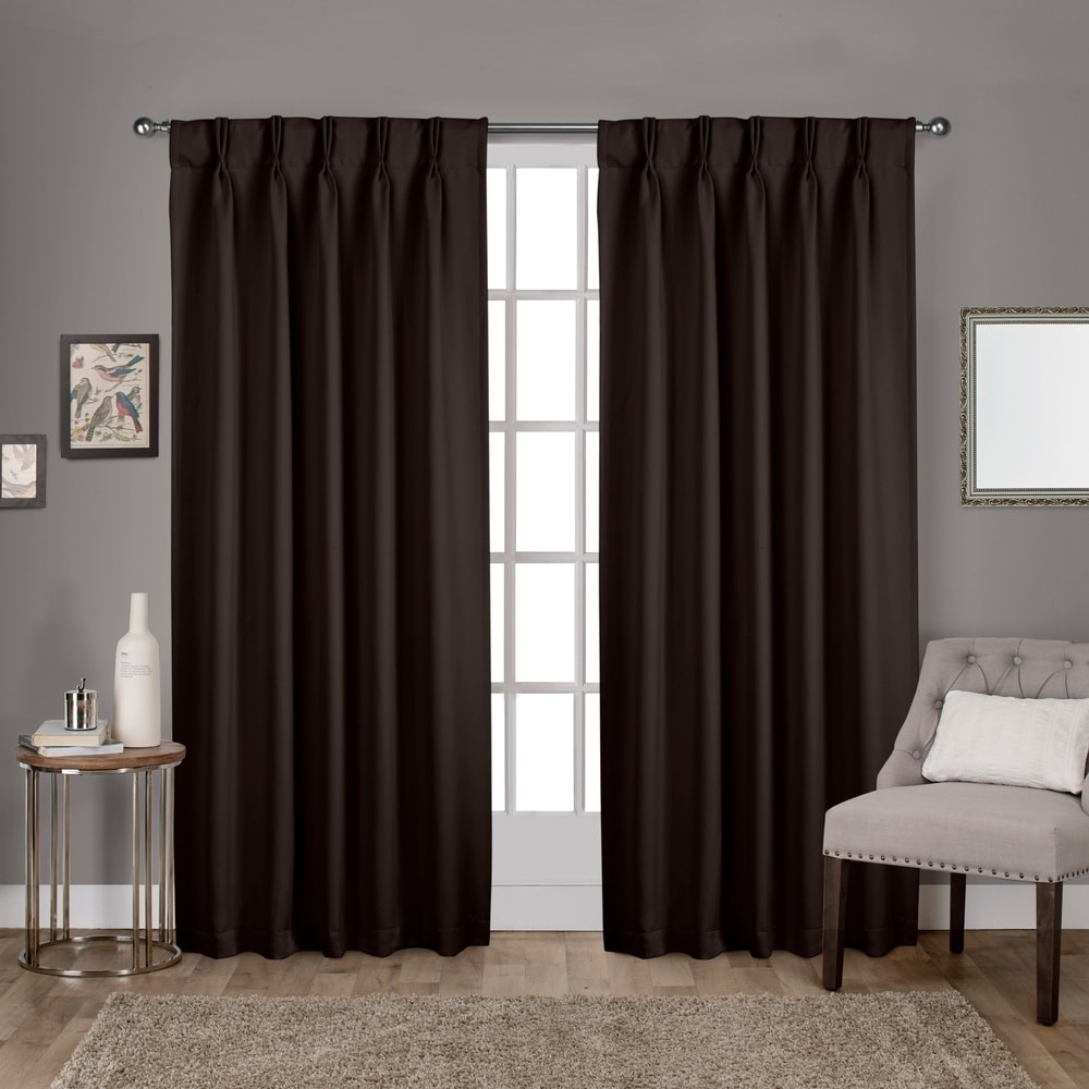 100 % Blackout Lined Double Pinch Pleated Faux Linen Curtains for Bedroom,  Sliding Door, Extra Wide Blackout Curtains for Living Room 
