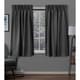 preview thumbnail 3 of 61, ATI Home Sateen Twill Woven Room Darkening Blackout Pinch Pleat/Hidden Tab Top Curtain Panel Pair 52X63 - Charcoal