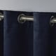preview thumbnail 24 of 39, ATI Home Oxford Textured Sateen Room Darkening Blackout Grommet Top Curtain Panel Pair