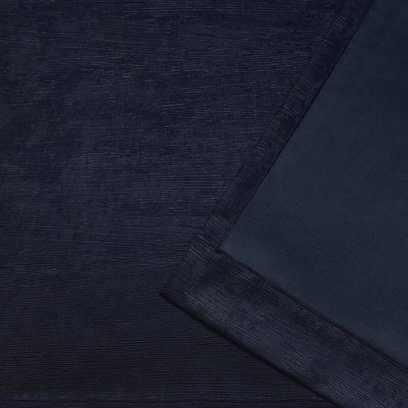 ATI Home Oxford Textured Sateen Room Darkening Blackout Grommet Top Curtain Panel Pair