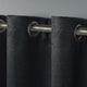 preview thumbnail 3 of 39, ATI Home Oxford Textured Sateen Room Darkening Blackout Grommet Top Curtain Panel Pair