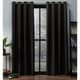 preview thumbnail 29 of 39, ATI Home Oxford Textured Sateen Room Darkening Blackout Grommet Top Curtain Panel Pair