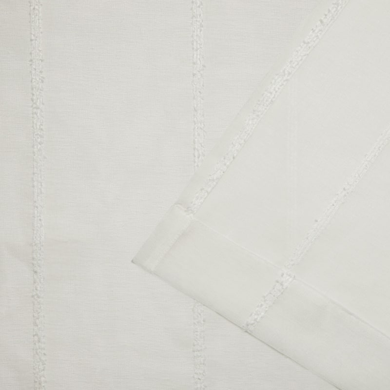 ATI Home Santos Embellished Sheer Rod Pocket Top Curtain Panel Pair