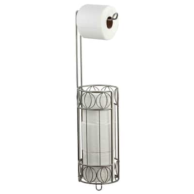 Home Basics Satin Nickel Seville Toilet Paper Holder
