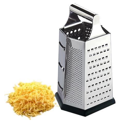 Home Basics Heavy Weight Stainless Steel Cheese Grater