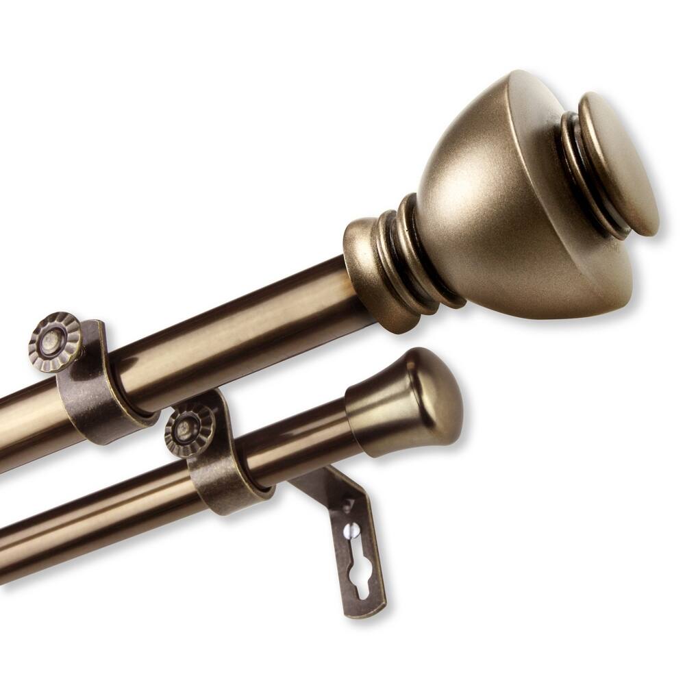 InStyleDesign Tristan Adjustable Double Curtain Rod