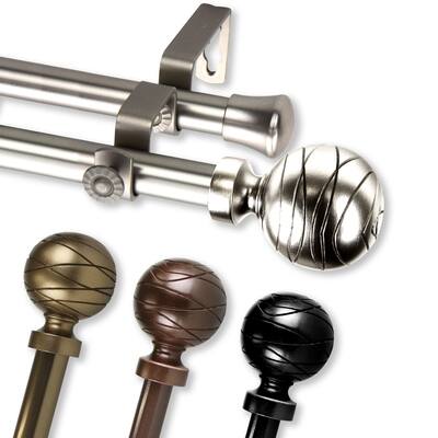 InStyleDesign Desmond Adjustable Double Curtain Rod