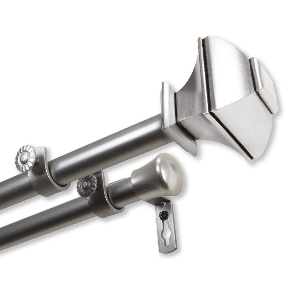 InStyleDesign Eugene Adjustable Double Curtain Rod
