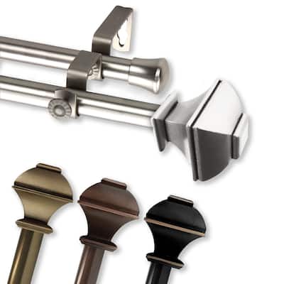InStyleDesign Eugene Adjustable Double Curtain Rod