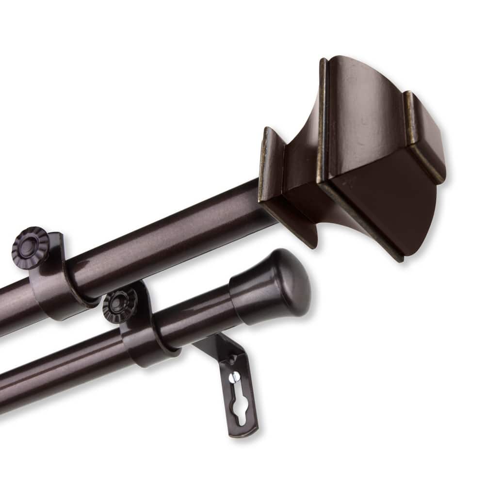 InStyleDesign Eugene Adjustable Double Curtain Rod