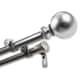 preview thumbnail 4 of 3, InStyleDesign Tegan Adjustable Double Curtain Rod 120-170 inch - Satin Nickel