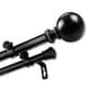 preview thumbnail 3 of 3, InStyleDesign Tegan Adjustable Double Curtain Rod 120-170 inch - Black