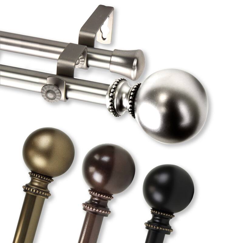 InStyleDesign Tegan Adjustable Double Curtain Rod