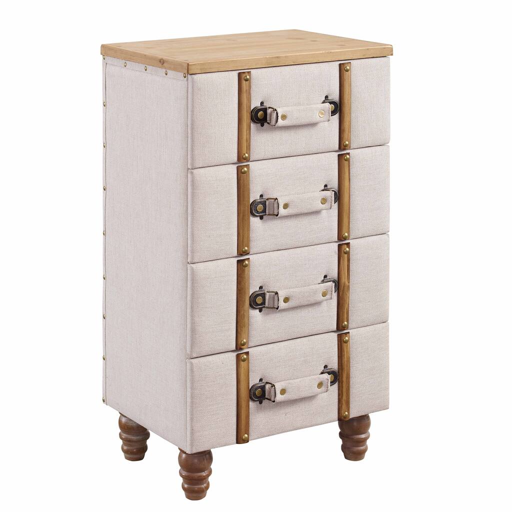 Susie Four Drawer Padded Chest Cabinet