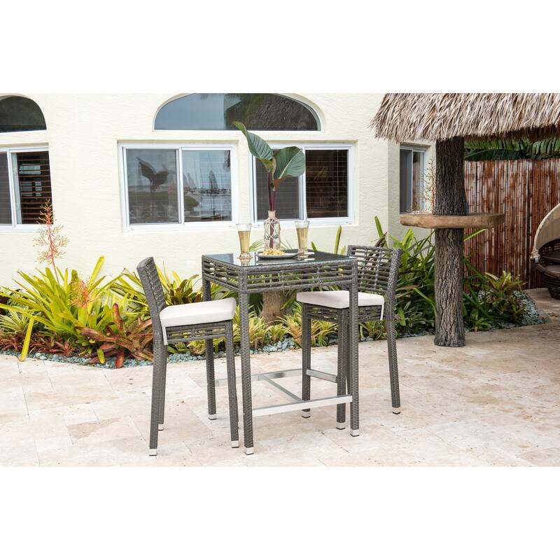 Panama Jack Graphite 3 Pc Pub Set