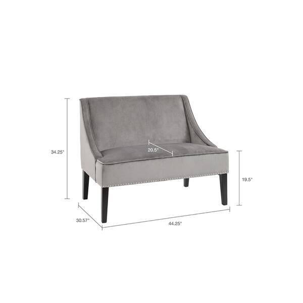 Shop Black Friday Deals On Madison Park Calla Swoop Arm Settee Overstock 16935156