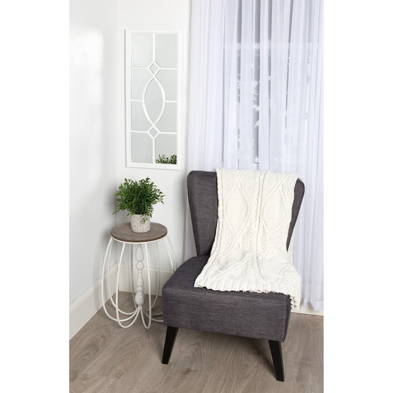 Kate and Laurel Cassat Window Wall Accent Mirror - 13x30