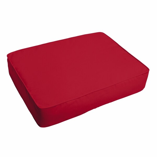 Shop Westby Crimson Indoor/ Outdoor 18 x 29 Inch Corded Floor Cushion ...