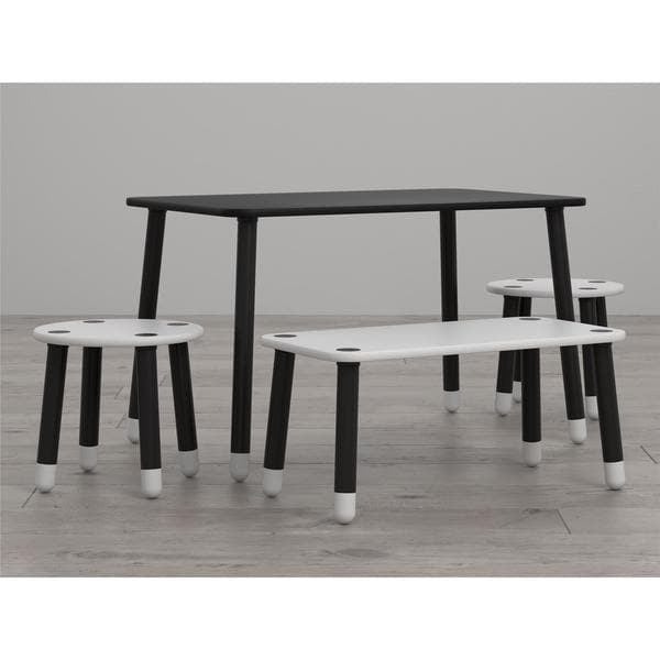 Little Seeds Clover Chalkboard-Top Play Table and Bench Set