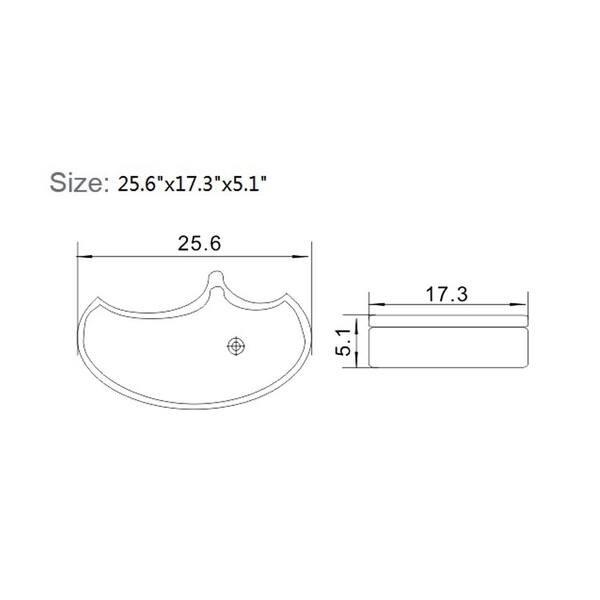 ANZZI Byzantian Series Ceramic Vessel Sink in Byzantine Mosaic Finish
