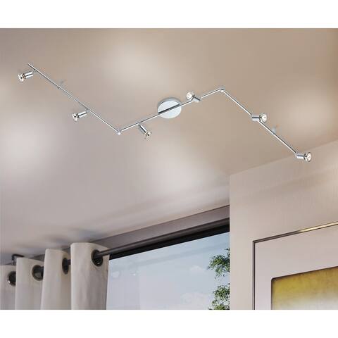 Eglo Buzz 2 6-Light Track Lght in Polished Chrome