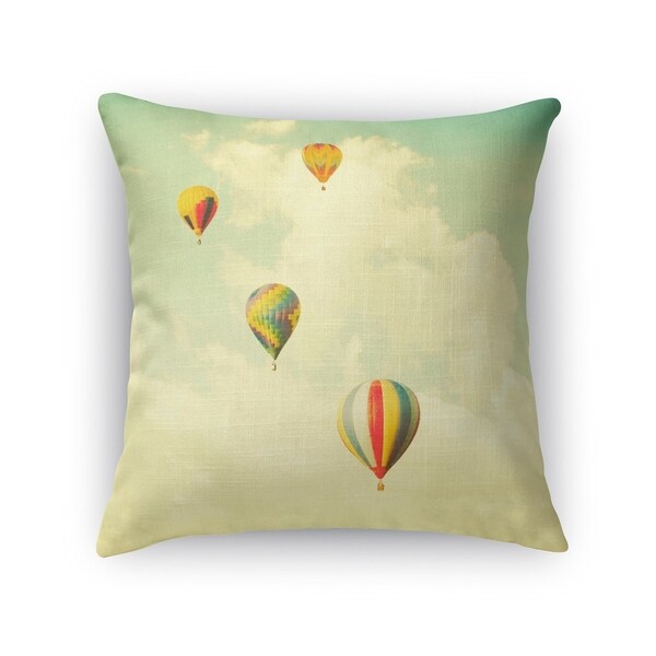 Kavka Designs blue/ white/ red/ green drifting accent pillow with insert