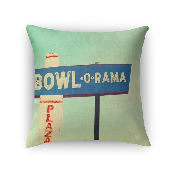 Kavka Designs blue/ green/ red/ ivory bowl o rama accent pillow with insert