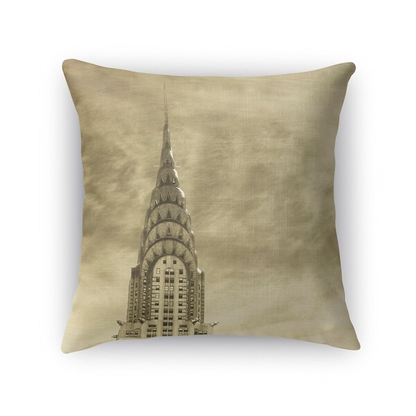 Kavka Designs grey skyline accent pillow with insert