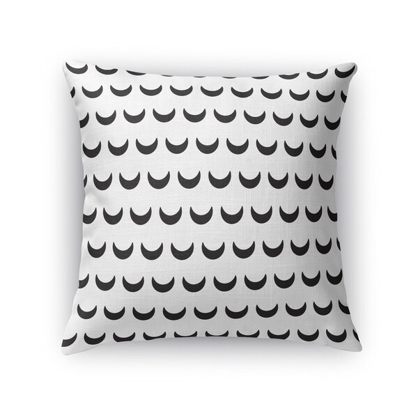 Kavka Designs black/ white crescent accent pillow with insert