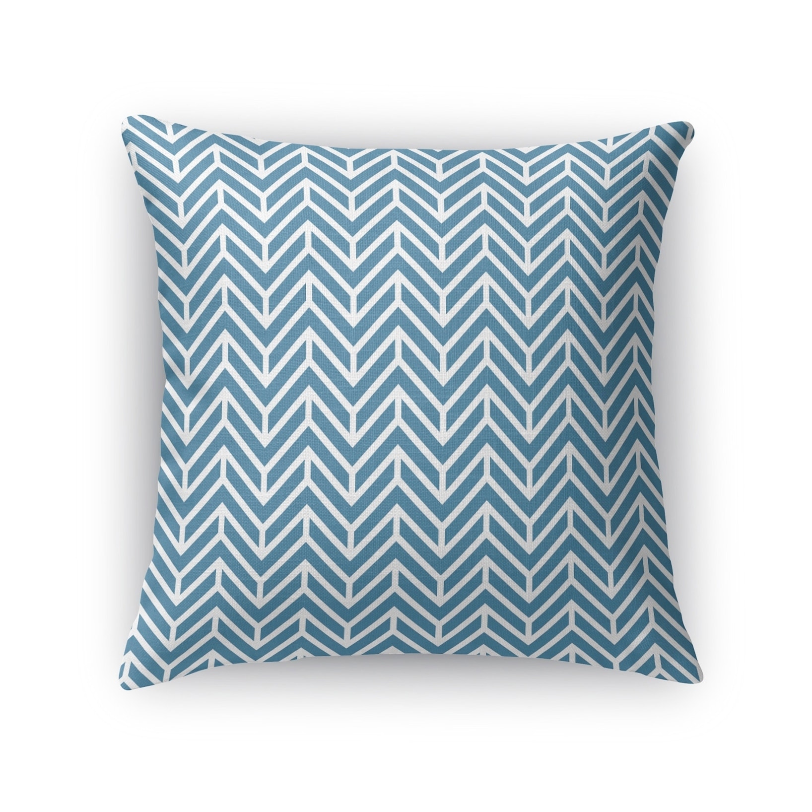 Shop Kavka Designs Blue Chevron Ocean Accent Pillow With Insert