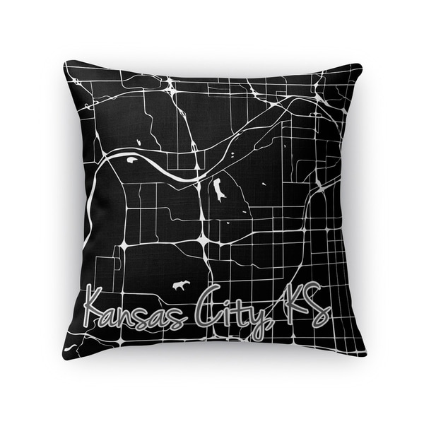Kavka Designs black/ white kck accent pillow with insert