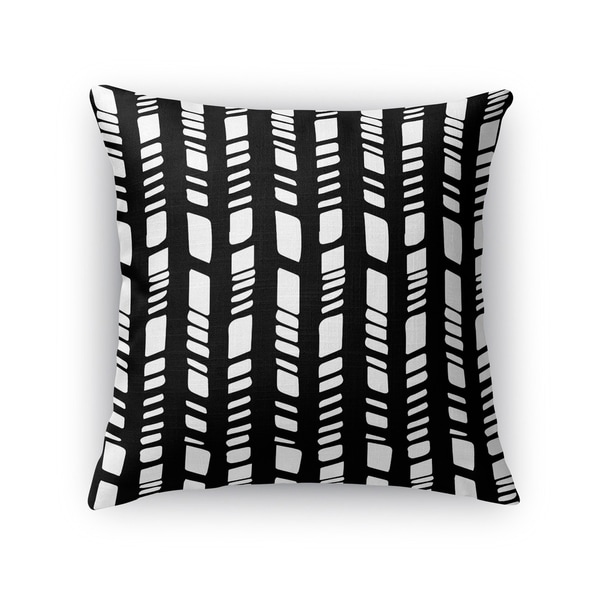 Kavka Designs black/ white baby tribal black accent pillow with insert