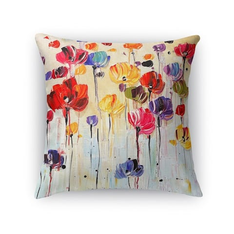 Kavka Designs Multi-colored Floral Throw Pillow