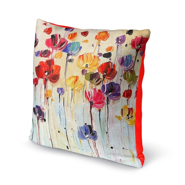 Kavka Designs Multi-colored Floral Throw Pillow