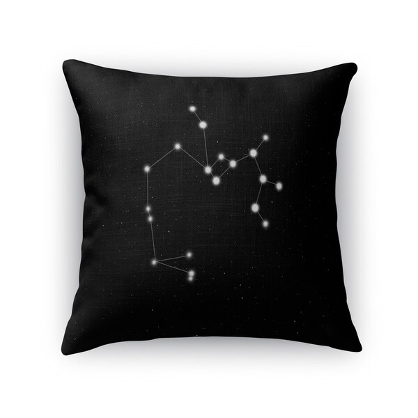 Kavka Designs black/ white sagittarius accent pillow with insert