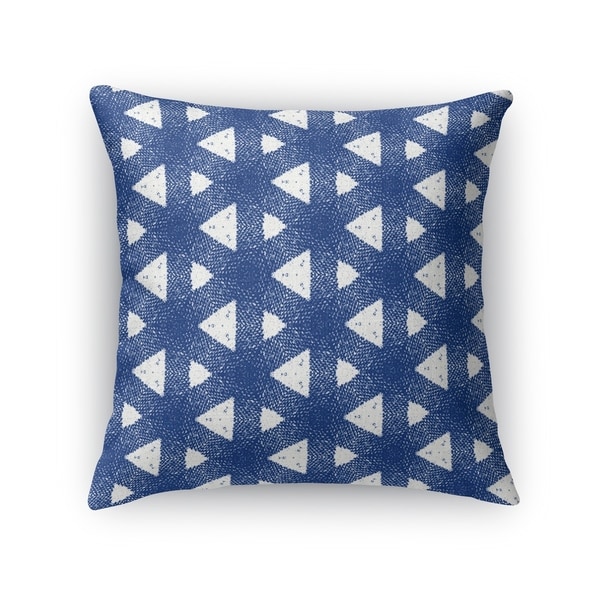 Kavka Designs blue/ white barcelona accent pillow with insert