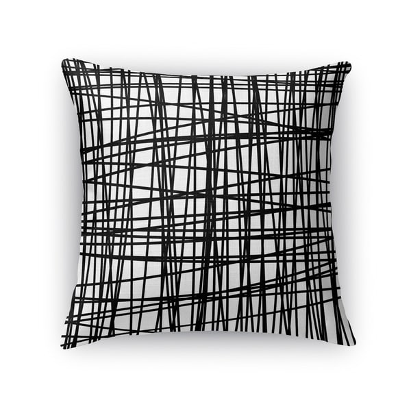 Kavka Designs black lines accent pillow with insert