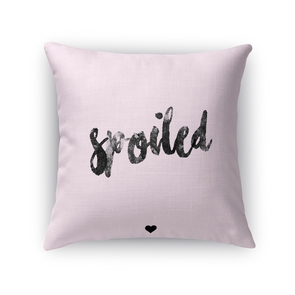 Kavka Designs pink spoiled accent pillow with insert