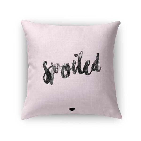 Shop Kavka Designs Pink Spoiled Accent Pillow With Insert On