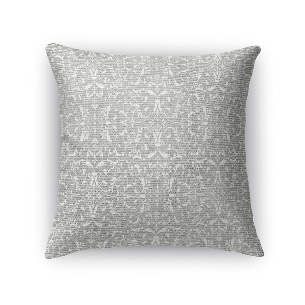 Kavka Designs grey pamplona accent pillow with insert